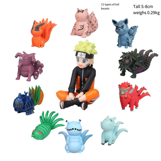 11Pcs/Set Q Version Naruto Figures