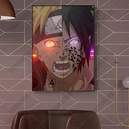 Naruto x Sasuke Canvas Poster