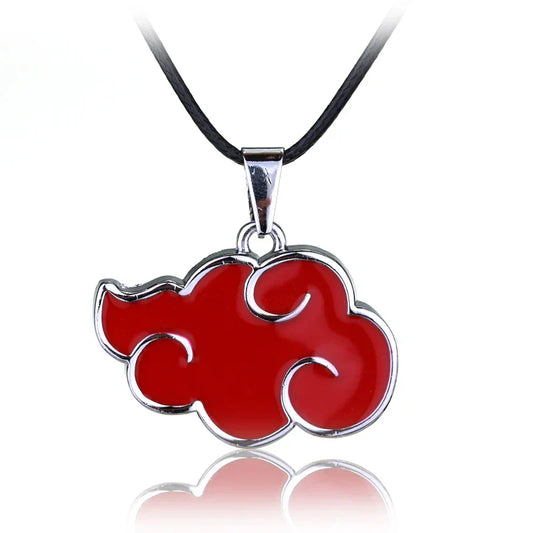 Akatsuki Red Cloud Necklace & Keychain