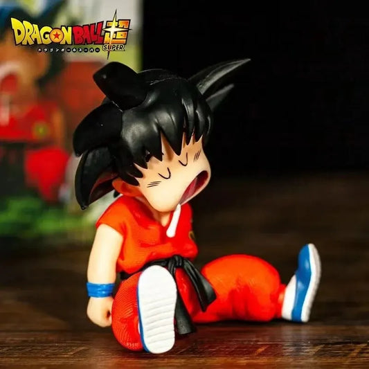 10cm Dragon Ball Z Kakarotto Sitting Goku Figure – Sleepy Pose