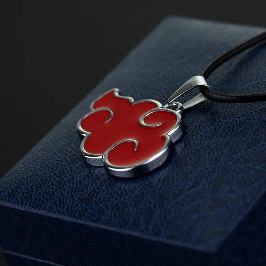 Akatsuki Red Cloud Necklace & Keychain