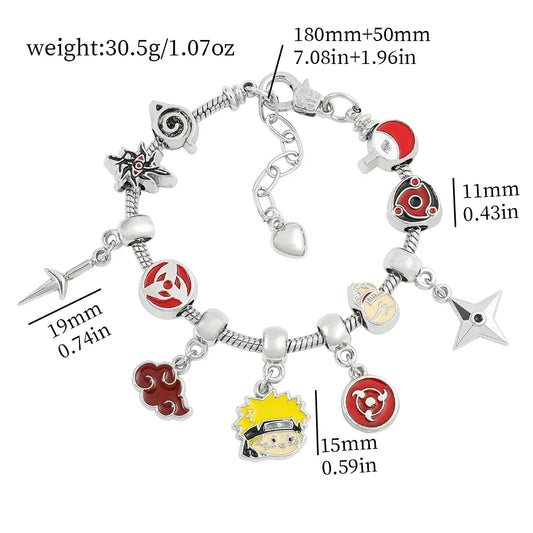 Naruto Charms Bracelet