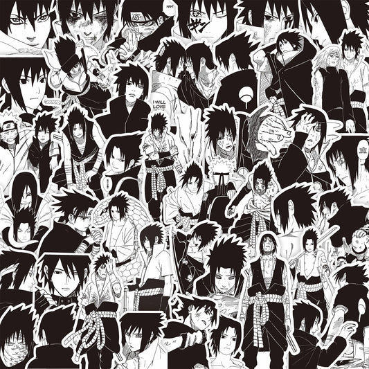Naruto Black & White Stickers