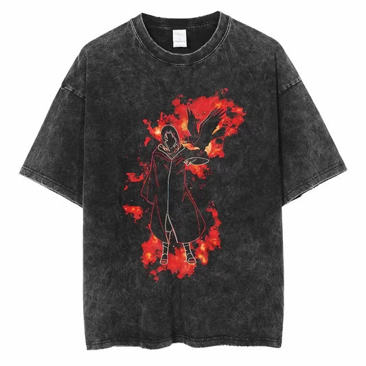 Official NARUTO Black Washed Tee