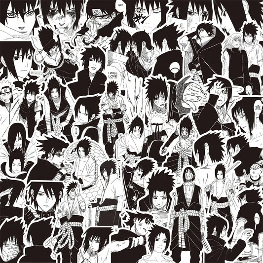 Naruto Black & White Stickers