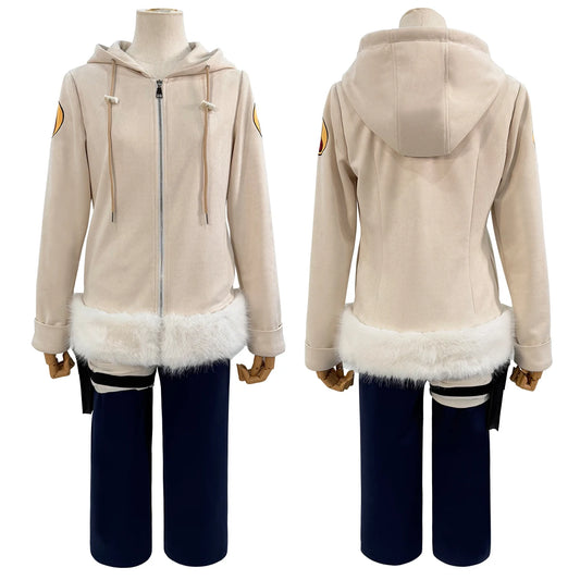Anime Hyuga Hinata Cosplay Costume – Young Version Coat, Pants & Accessories for Christmas, Cosplay & Halloween