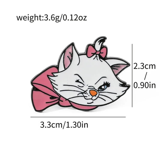 1 Set Disney Marie Cat Brooch