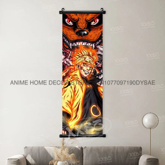 Naruto Posters Scroll Wall Art – Uzumaki Naruto, Sasuke