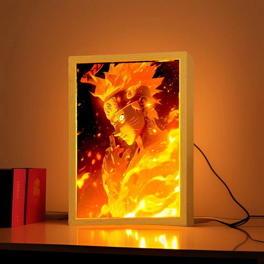 Naruto Anime Light Painting Photo Frame