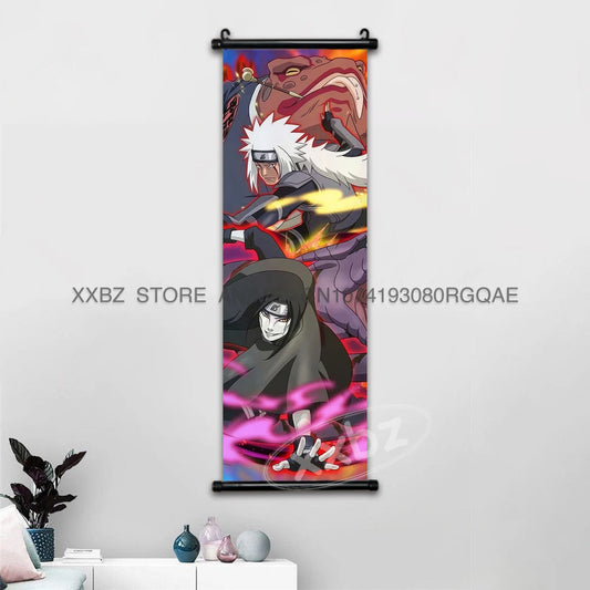 Naruto Scrolls Picture Anime Posters: Sasuke, Shikamaru, and Rock Lee