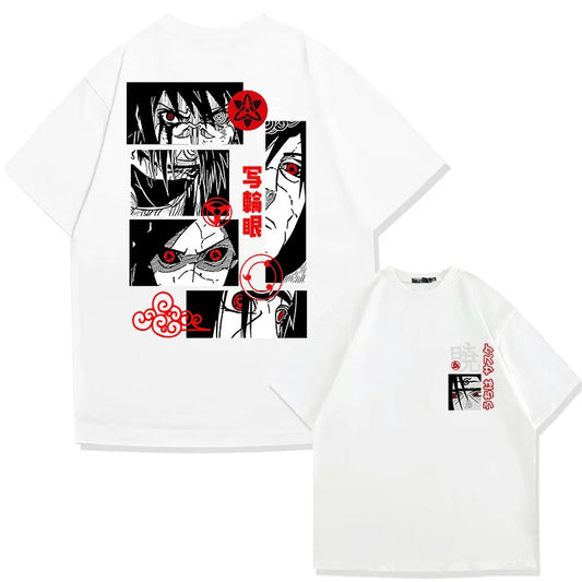 Naruto Animation Derivatives T-shirt Uchiha Madara Sharingan