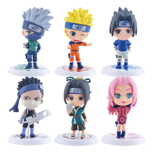 6 Pcs/Lot NARUTO Mini Figurines
