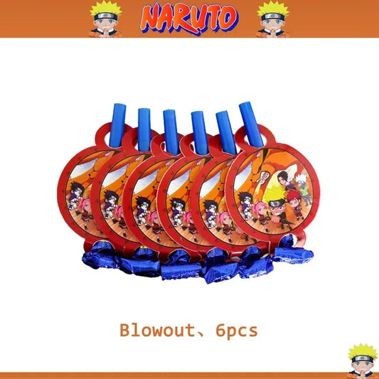 Cartoon Narutoed Anime Ninja Birthday Party Decoration Set