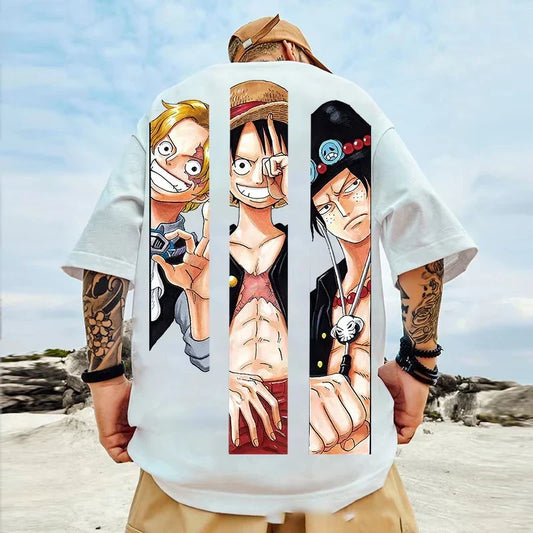 (Uniqlo) Anime ONE PIECE Monkey D. Luffy Printed Cotton T-Shirt