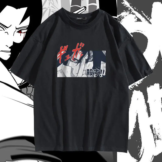 Naruto Shippuden Sasuke Peripheral Joint Short Sleeve