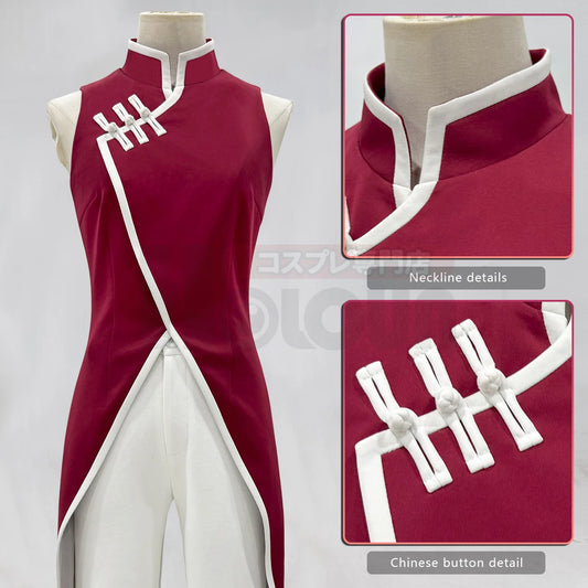 Anime Haruno Sakura Cosplay Costume – Top & Pants for Halloween, Christmas & Anime Conventions