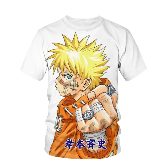 Flag Wood Kakashi Naruto Zombie Animation T-shirt Turtle Fashion