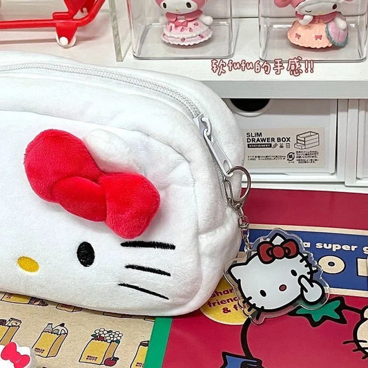Hello Kitty & Pochacco Plush Pencil Case