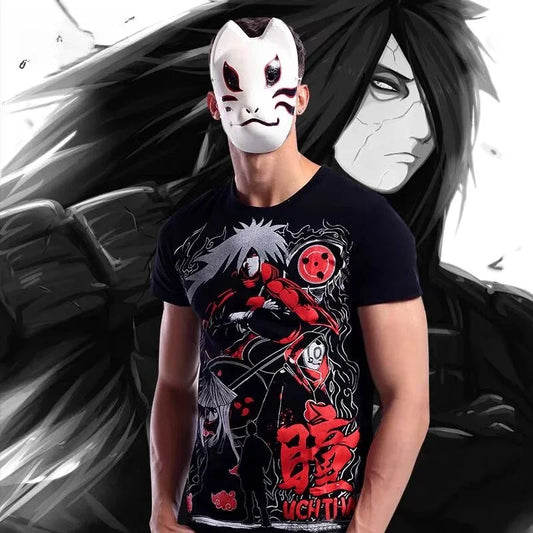 Japanese Naruto Anime Cotton T-Shirt Short Sleeve Fashion