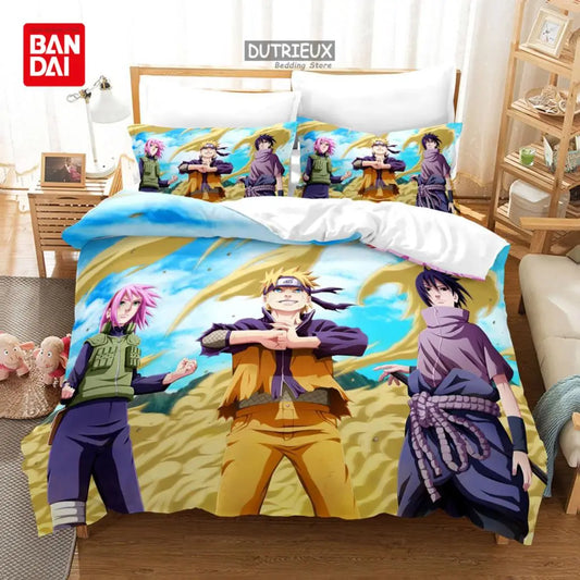 Anime Uzumaki Naruto Bedding Set
