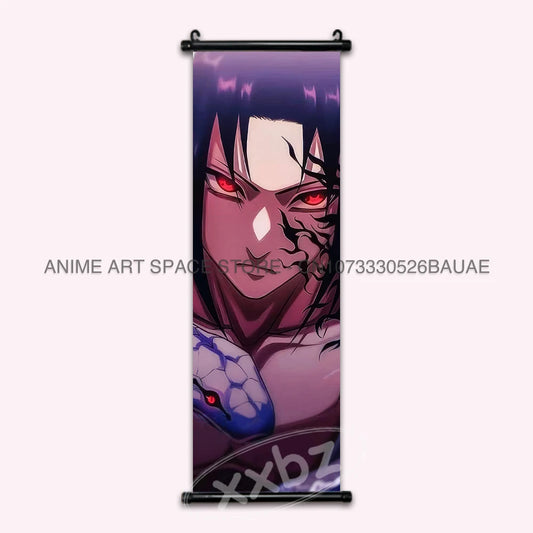 Uchiha Itachi Hanging Canvas – Anime Poster for Home Decor