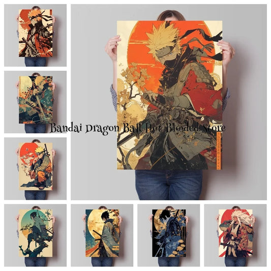 Hot-Blooded Naruto Canvas Painting – High-Quality