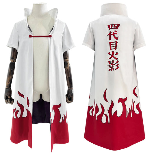 Anime Namikaze Minato Cosplay Costume – Cloak, Vest, T-shirt, Pants & Pouch for Cosplay & Gift