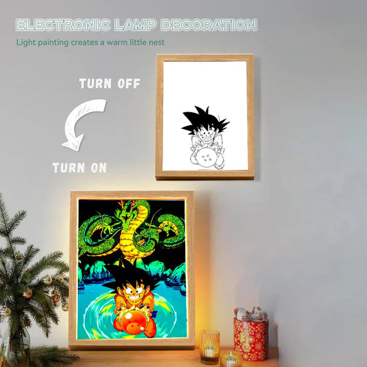 Dragon Ball Light Painting Photo Frame  LED Night Light