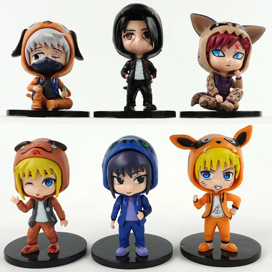 6pcs/set Anime Naruto Action Figures
