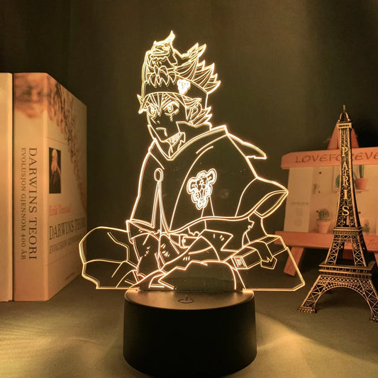 Acrylic 3D Lamp – Anime Black Clover Glowing