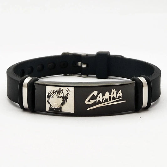 Naruto Silicone &amp; Metal Bracelet – Gaara