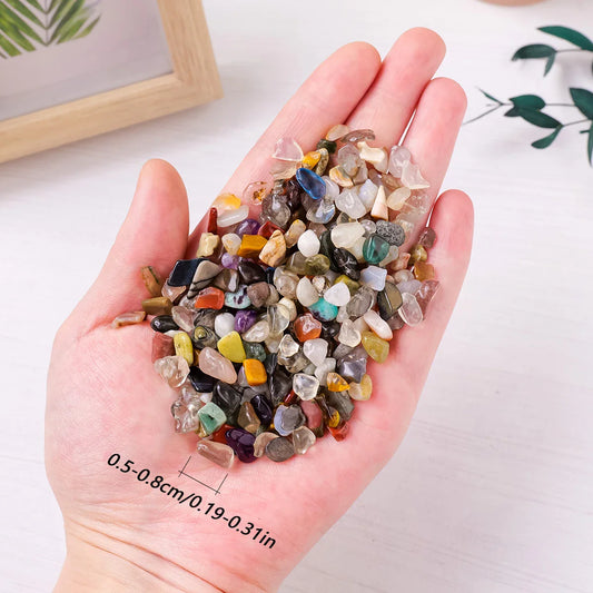 100g Natural Mixed Crystal Stones – Gravel, Ore & Gemstones for Reiki & Aquarium Decoration