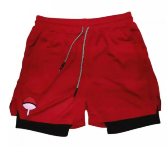 Naruto 3D Print Akatsuki Men’s 2-in-1 Swimming Trunks