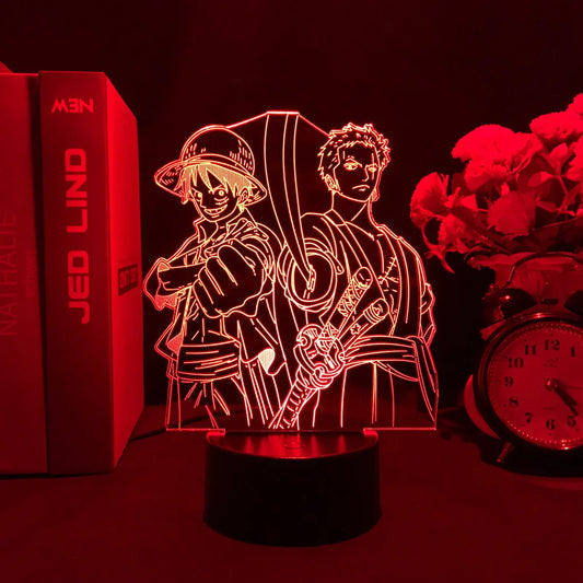 Anime ONE PIECE LED Acrylic Stand
