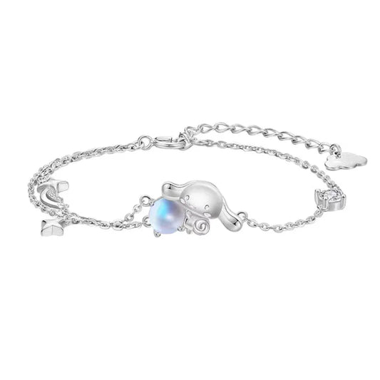 Anime Kawaii Sanrio Cinnamoroll 925 Silver Bracelet