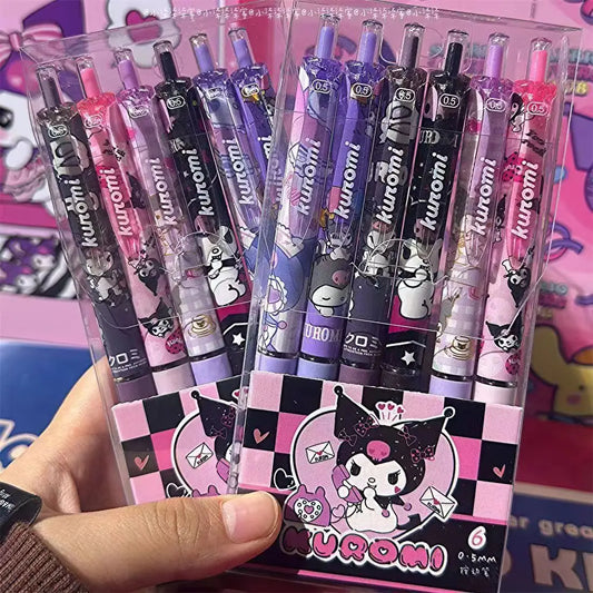 6pcs Sanrio Gel Pen Set