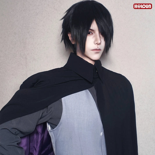 Anime Uchiha Sasuke Cosplay Costume – Adult Version Cloak, Vest, Top & Pants for Cosplay & Events
