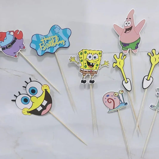 1 Set SpongeBob Cake Toppers