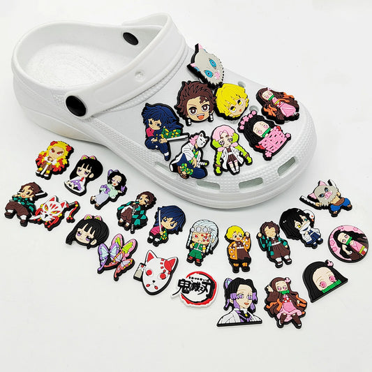 25Pcs Demon Slayer Shoe Charms