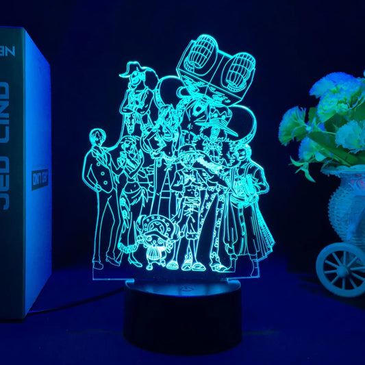 Anime ONE PIECE LED Acrylic Stand