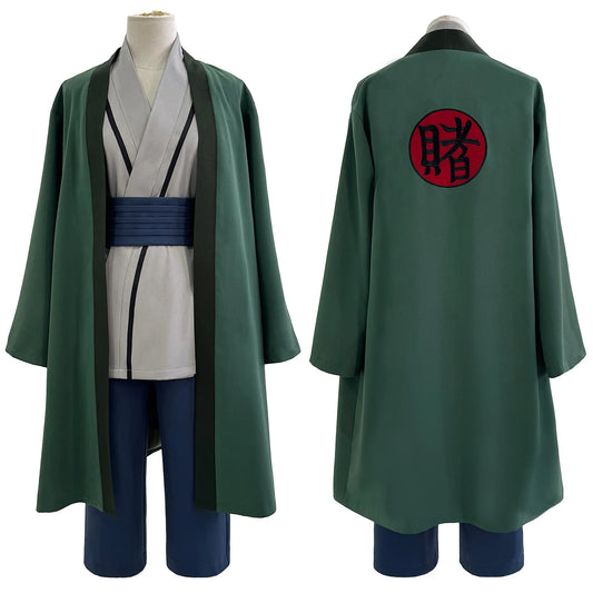 Anime Tsunade Cosplay Costume – Embroidered Haori, Top, Pants & Belt for Halloween, Christmas & Cosplay