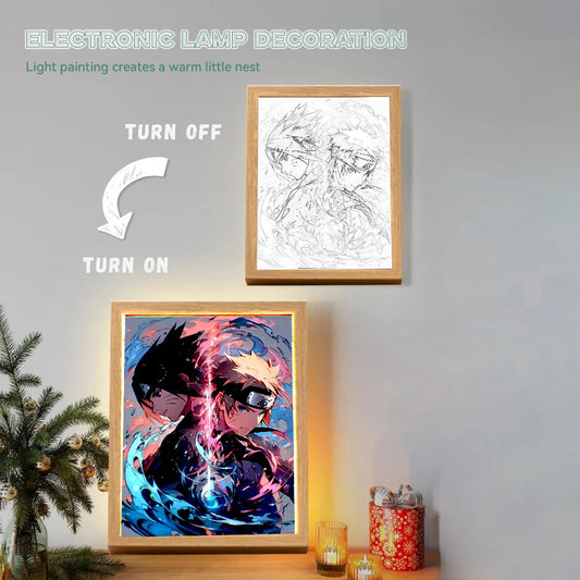 Naruto Anime Light Painting Photo Frame