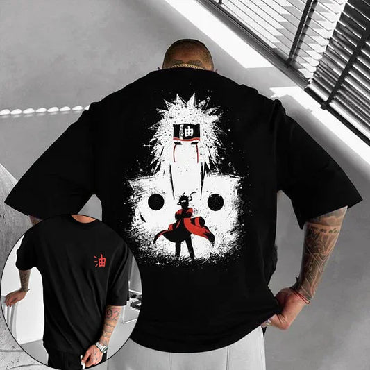 Naruto Japanese Anime Men's and Women's T-shirts Jiraiya