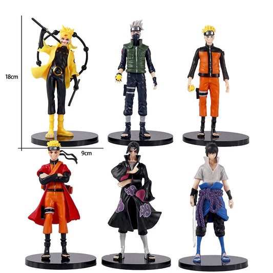 6pcs Naruto Anime Figure Set