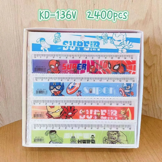 100pcs Anime Spider-Man 15cm Plastic Rulers