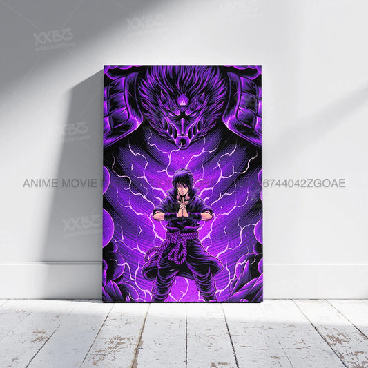 Uzumaki Naruto Poster – Jiraiya & Kakashi Anime Art for Home Decor