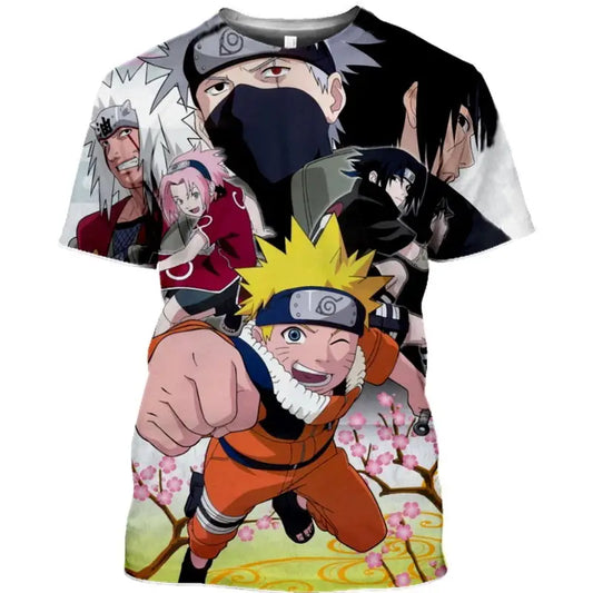 Anime Men Women T-Shirts Naruto Harajuku Summer