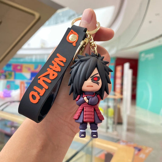 Naruto Anime Silica Gel Keychain Figures