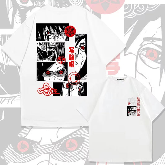 Naruto Animation Derivatives T-shirt Uchiha Madara Sharingan