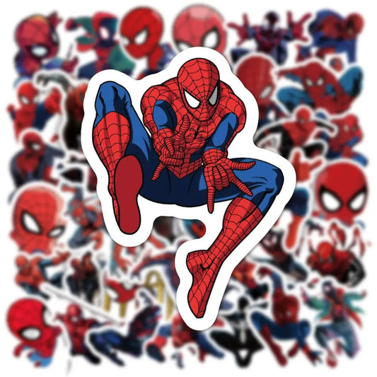 10/50PCS Disney Super Hero Spider-Man Stickers